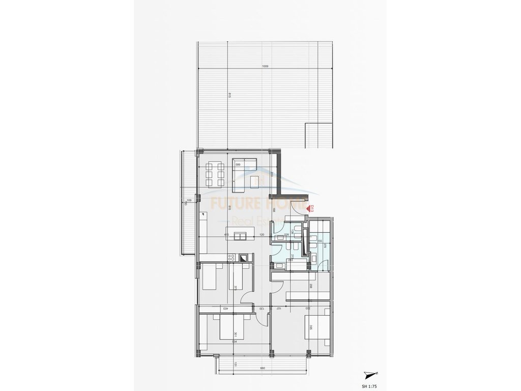 Shitet, Apartament 3+1+2, Crystal Lake Residence, Farke