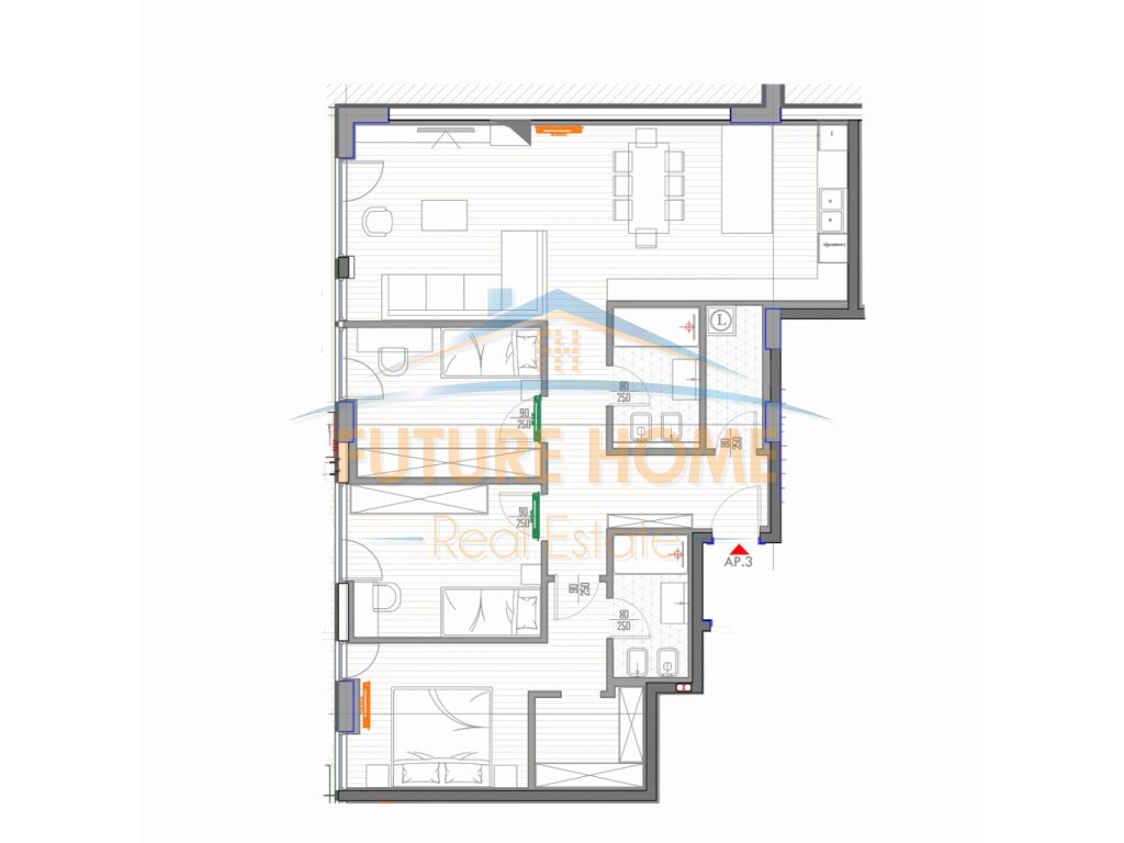 For sale, Apartment 3+1+2, Forest Villas, Dry Lake.
