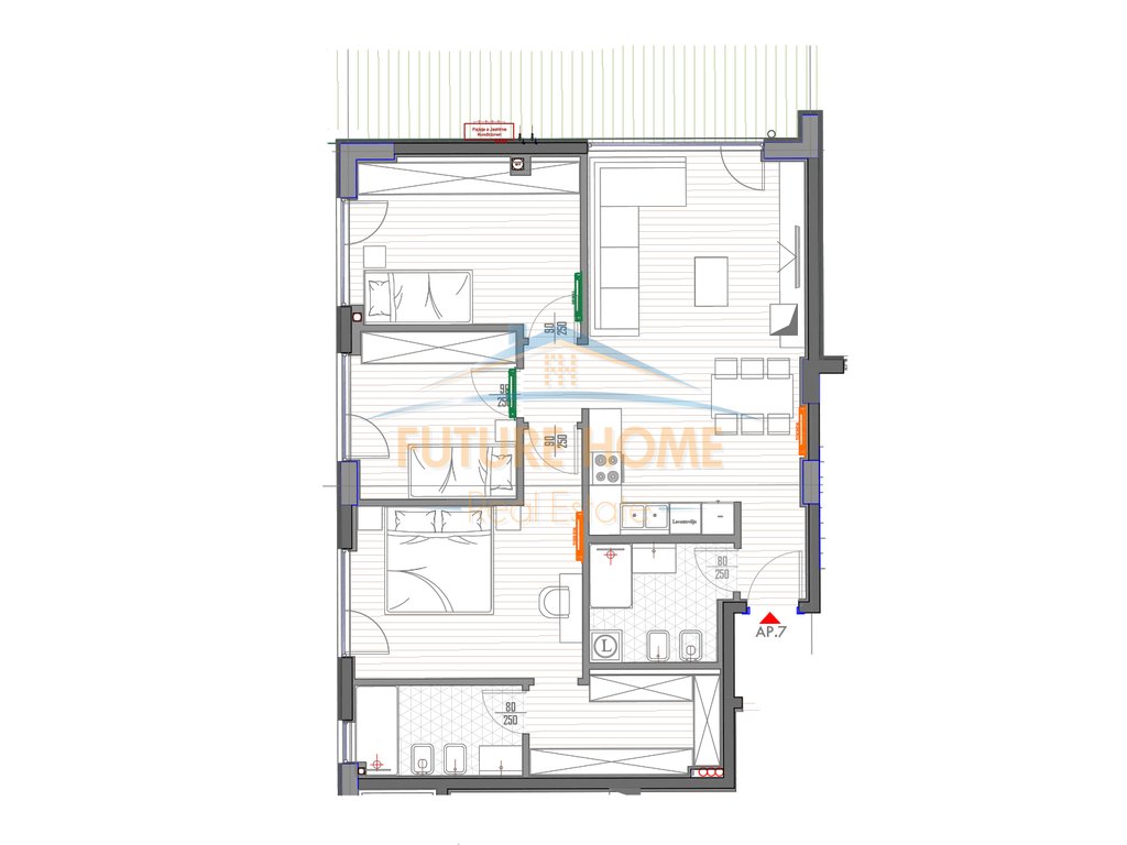 For sale, Apartment 3+1+2, Forest Villas, Dry Lake.