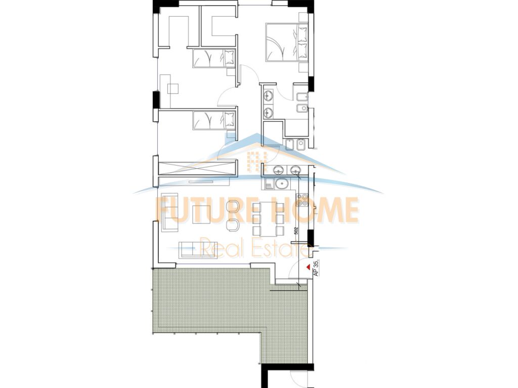 For sale, Apartment 3+1+2, Lake Dry