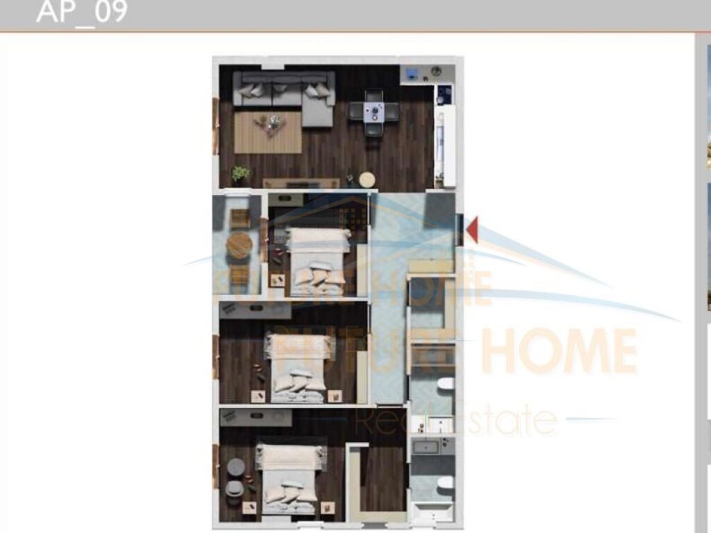 For sale, Apartment 3+1+2, Polaris Residence, Kamez.