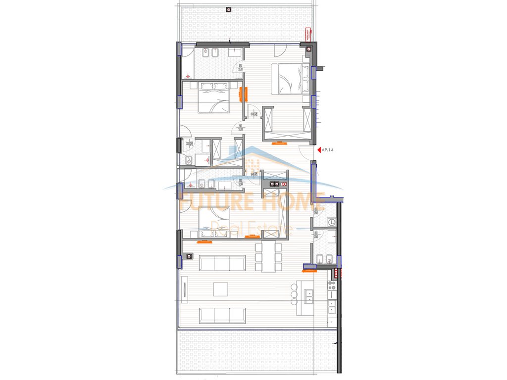 For sale, Apartment 3+1+2, Forest Villas, Dry Lake.