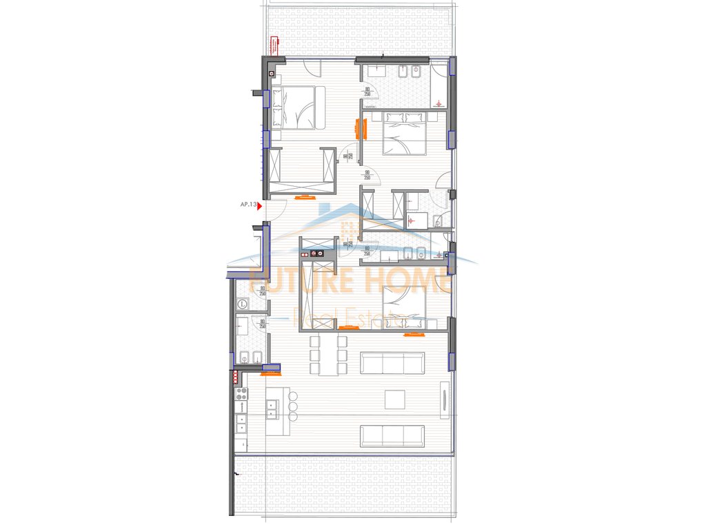 For sale, Apartment 3+1+2, Forest Villas, Dry Lake.
