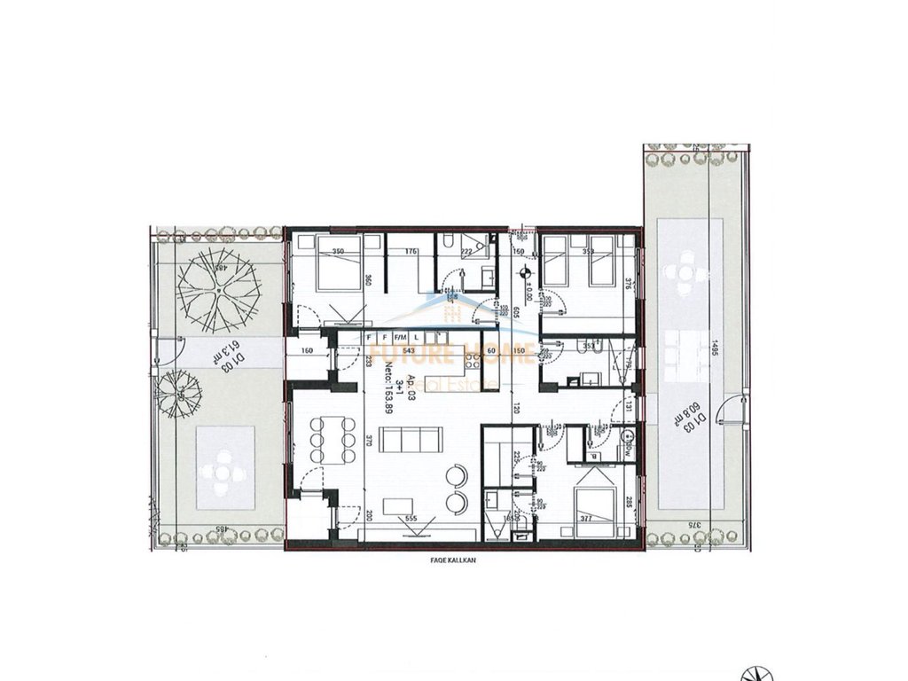 Shitet, Apartament 3+1, Park Houses Residence, Tiranë.