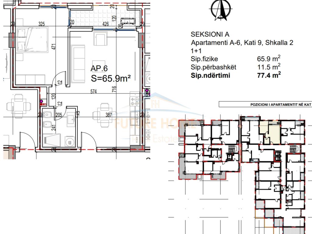For sale, Apartment 1+1, Lungomare, Vlora.