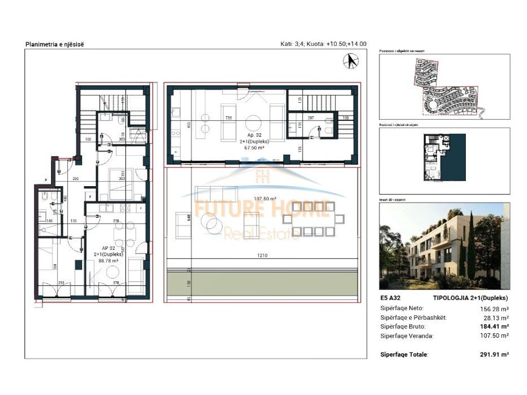 For sale, Duplex, Sun Palace Residence, Palase, Vlore.