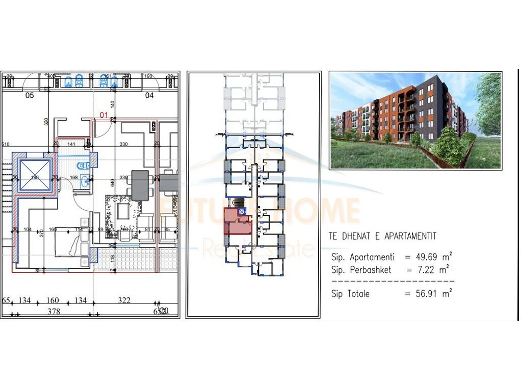 For sale, 1+1 Apartment, Lake Side, Paskuqan, Tirana.