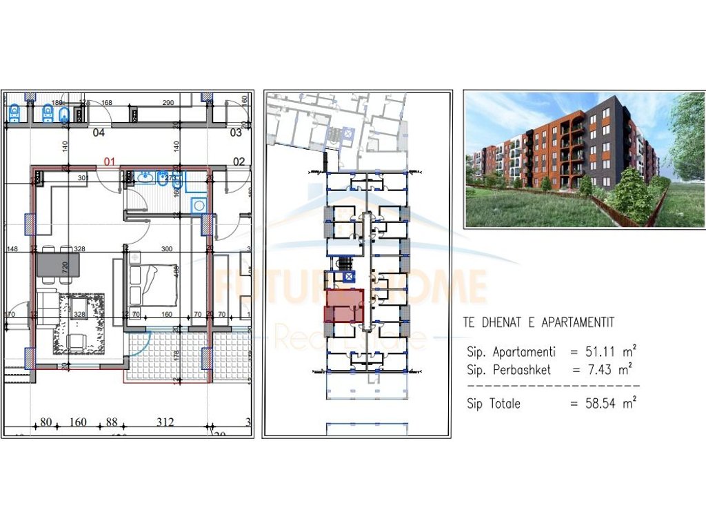 For sale, 1+1 Apartment, Lake Side, Paskuqan, Tirana.