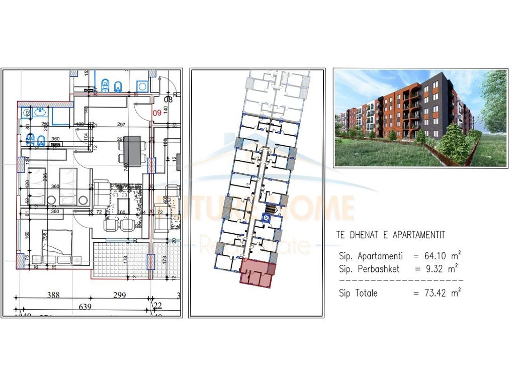 Apartment Options for Sale 1+1/2+1/3+1, Lake Side, Paskuqan, Tirana.