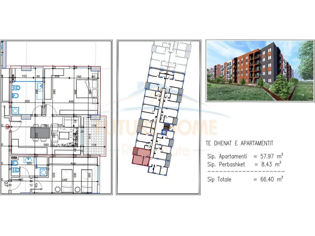 Apartment Options for Sale 1+1/2+1/3+1, Lake Side, Paskuqan, Tirana.