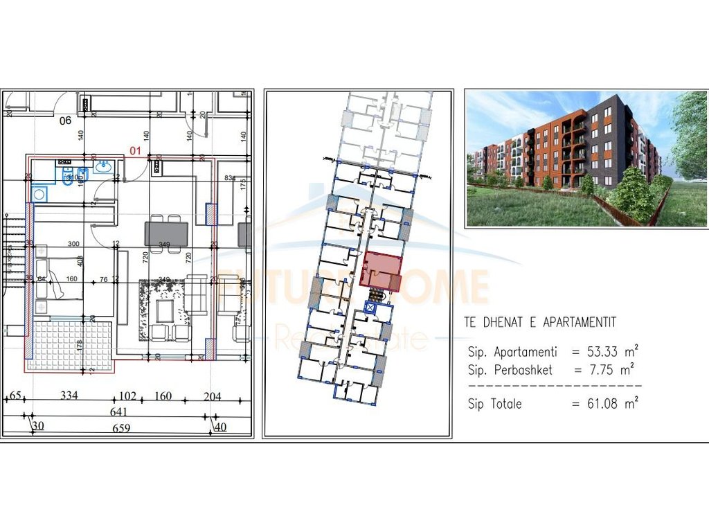 Apartment Options for Sale 1+1/2+1/3+1, Lake Side, Paskuqan, Tirana.