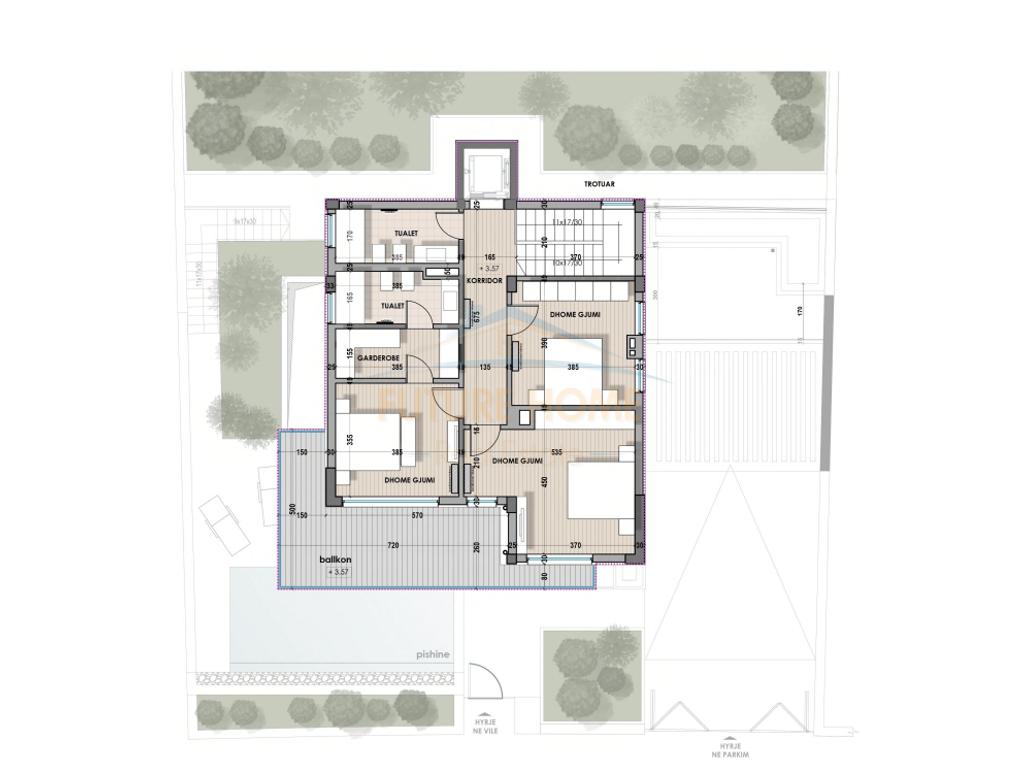 3-storey villa for sale, Farka Lake, Tirana.