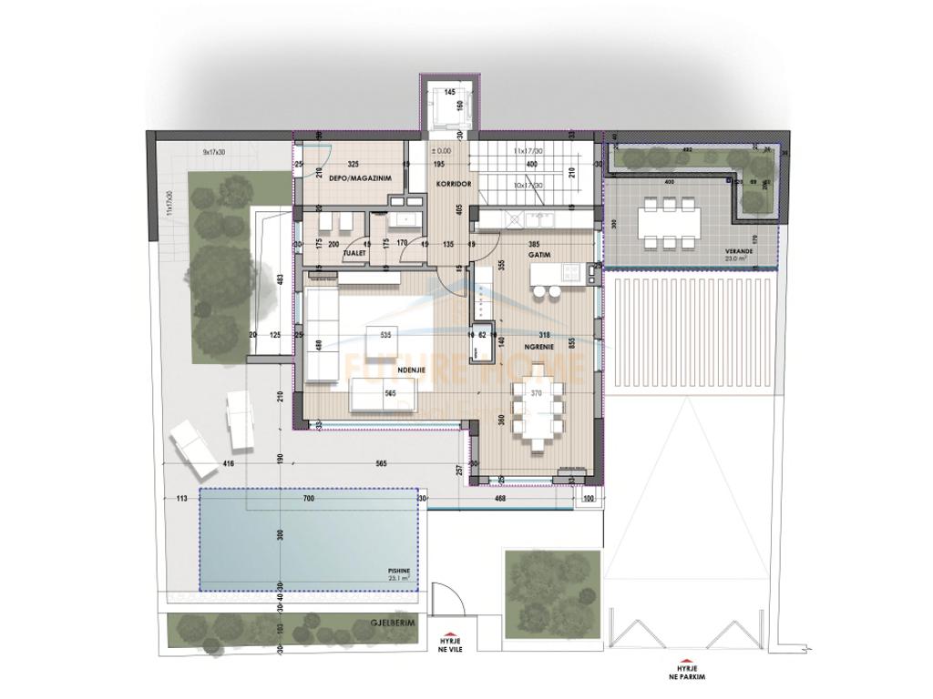 3-storey villa for sale, Farka Lake, Tirana.