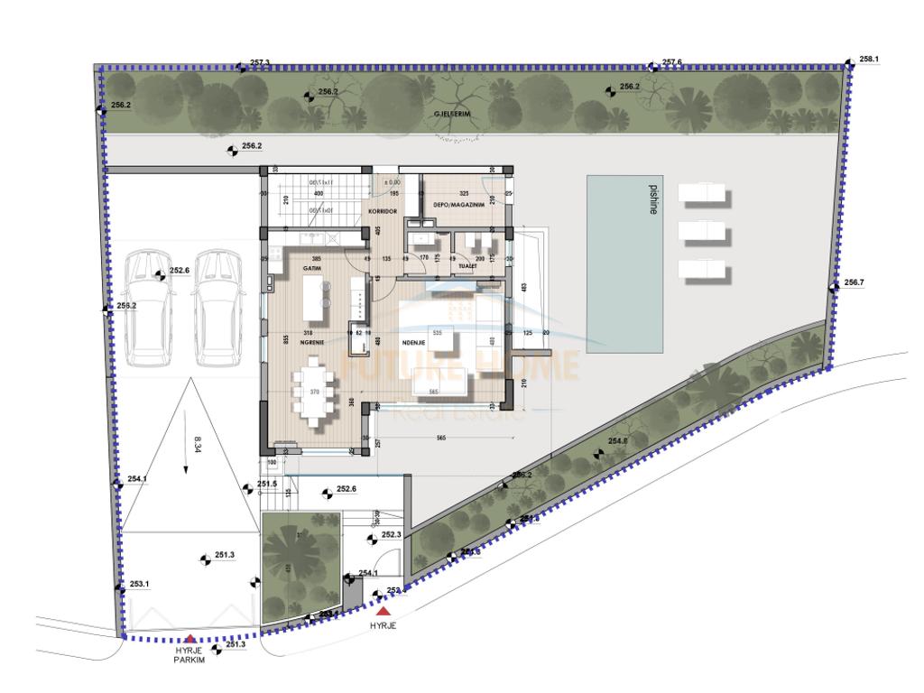 3-storey villa for sale, Farka Lake, Tirana.