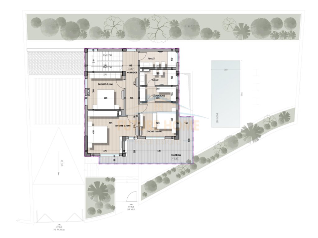 3-storey villa for sale, Farka Lake, Tirana.