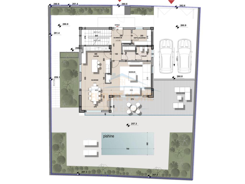 3-storey villa for sale, Farka Lake, Tirana.