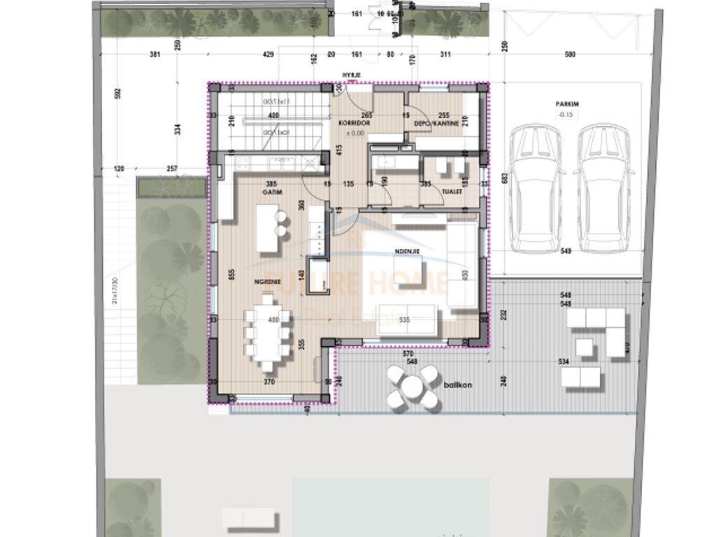 3-storey villa for sale, Farka Lake, Tirana.