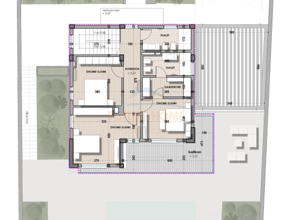 3-storey villa for sale, Farka Lake, Tirana.