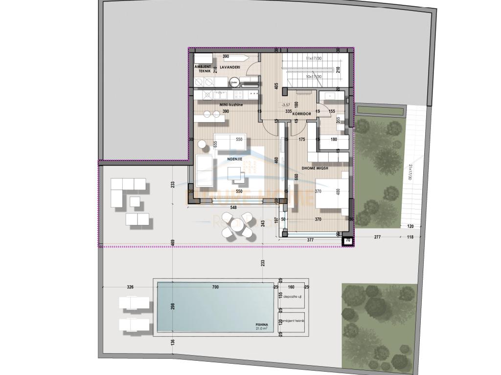 3-storey villa for sale, Farka Lake, Tirana.