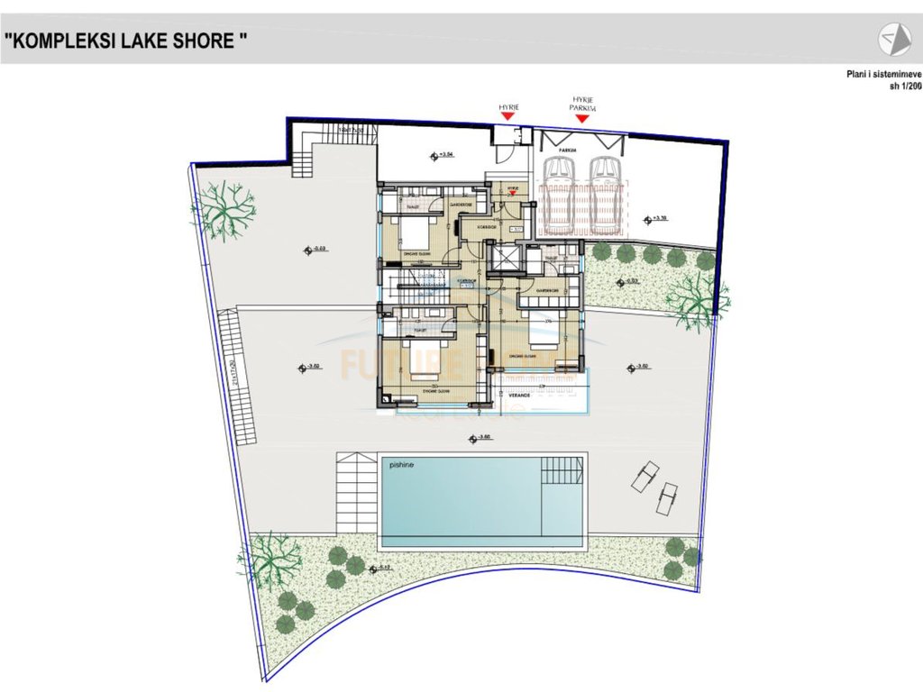 3-storey villa for sale, Farka Lake, Tirana.