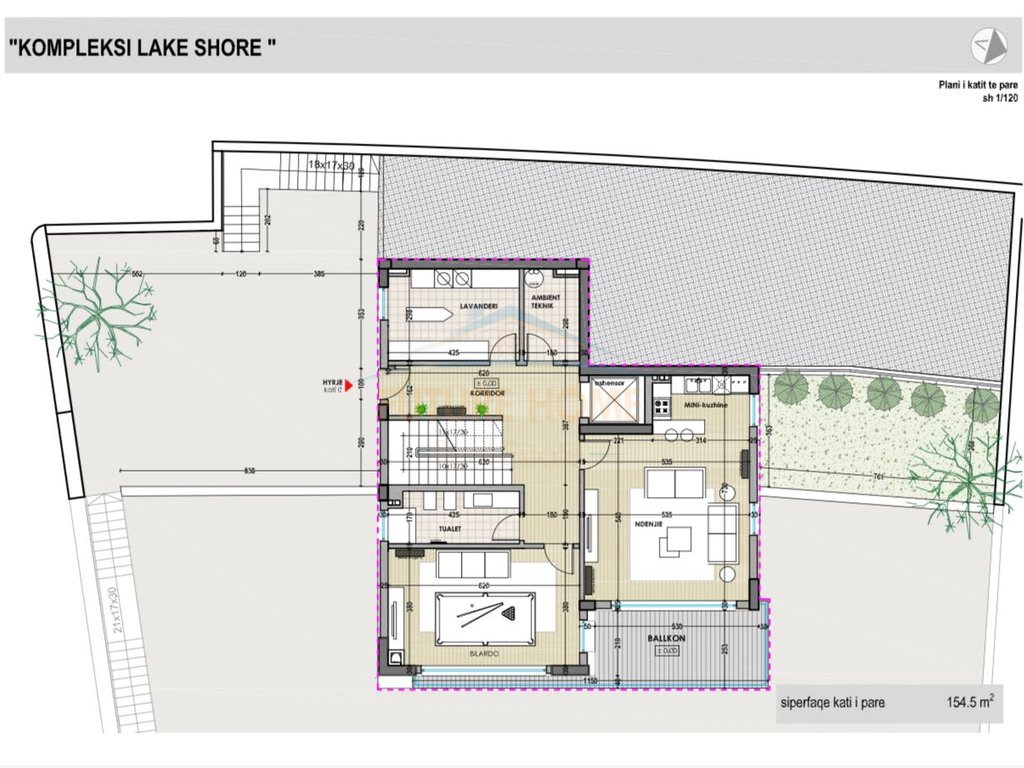 3-storey villa for sale, Farka Lake, Tirana.