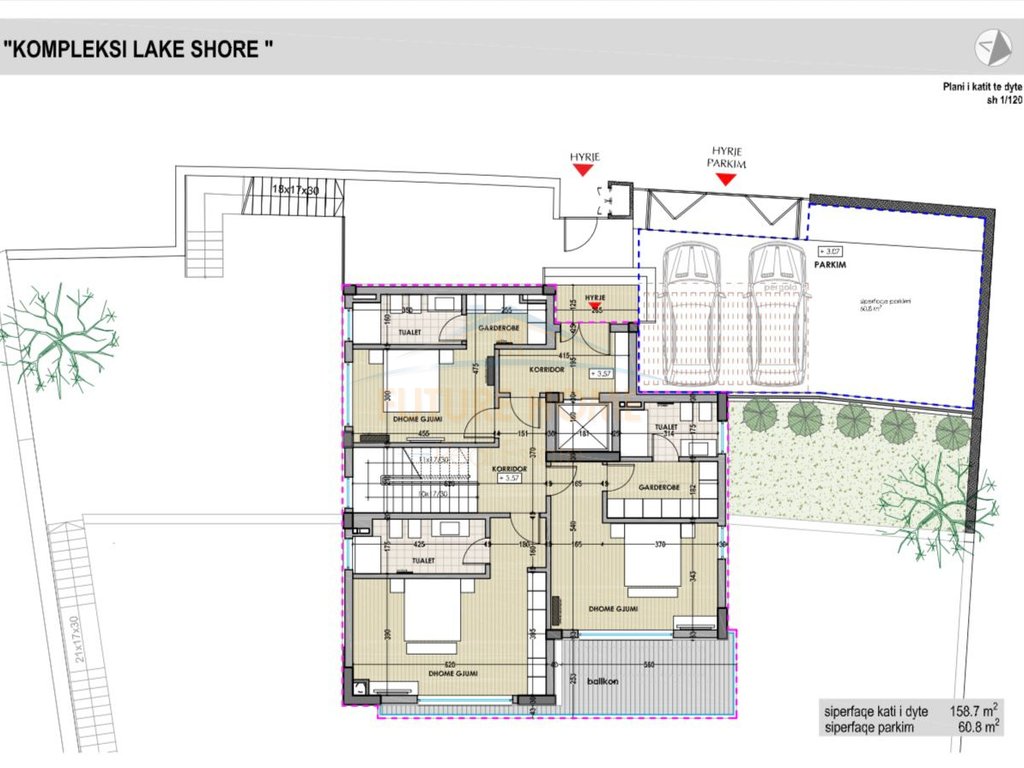 3-storey villa for sale, Farka Lake, Tirana.