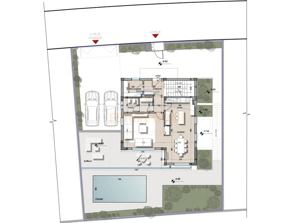 3-storey villa for sale, Farka Lake, Tirana.