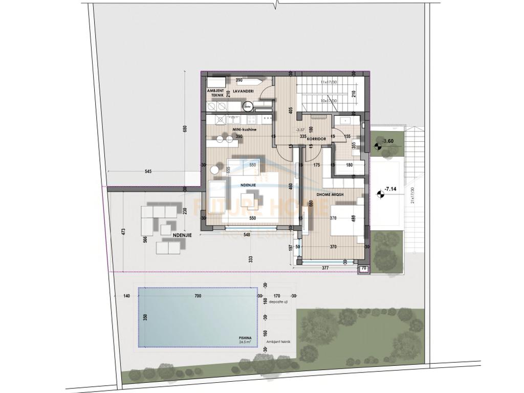 3-storey villa for sale, Farka Lake, Tirana.