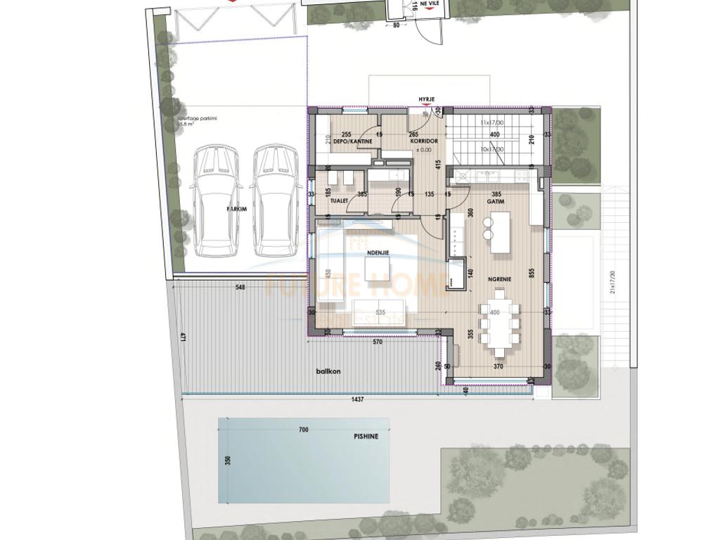 3-storey villa for sale, Farka Lake, Tirana.