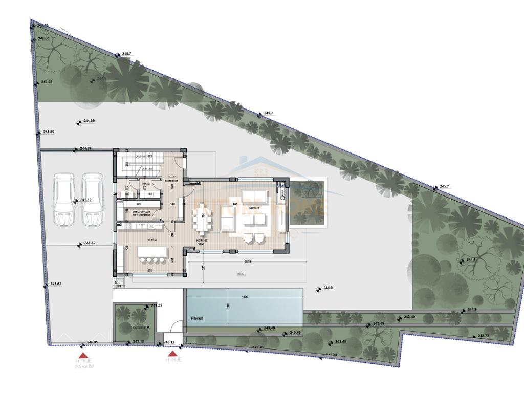 3-storey villa for sale, Farka Lake, Tirana.