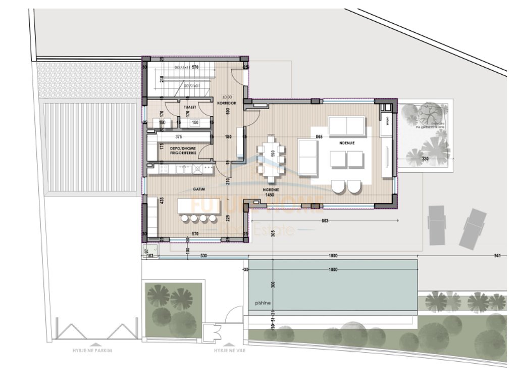 3-storey villa for sale, Farka Lake, Tirana.