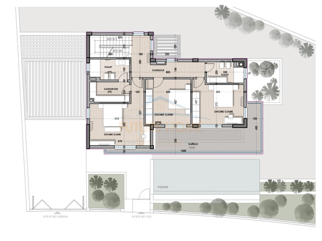 3-storey villa for sale, Farka Lake, Tirana.