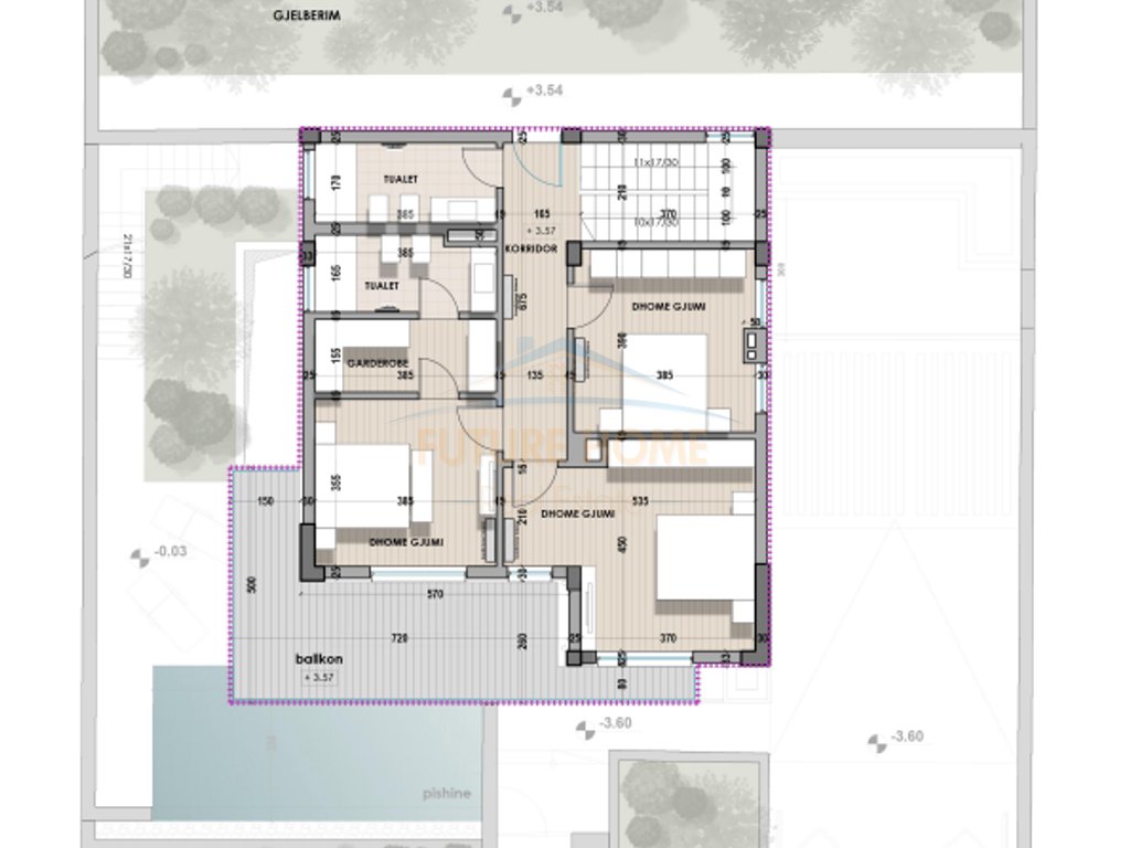 3-storey villa for sale, Farka Lake, Tirana.