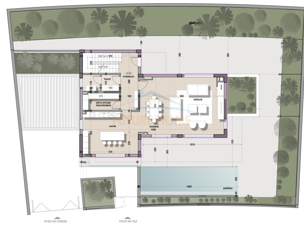 3-storey villa for sale, Farka Lake, Tirana.