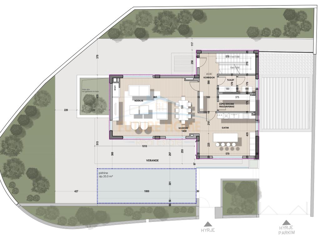 3-storey villa for sale, Farka Lake, Tirana.