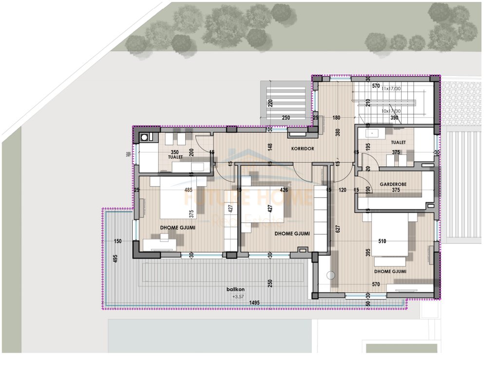 3-storey villa for sale, Farka Lake, Tirana.