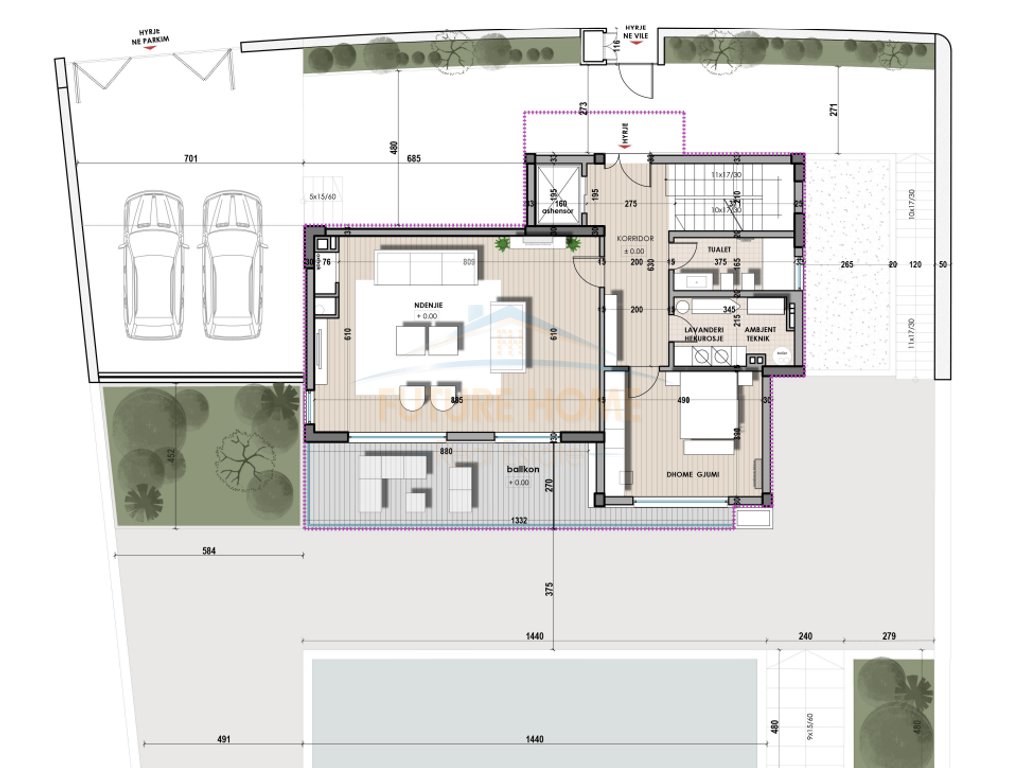 3-storey villa for sale, Farka Lake, Tirana.