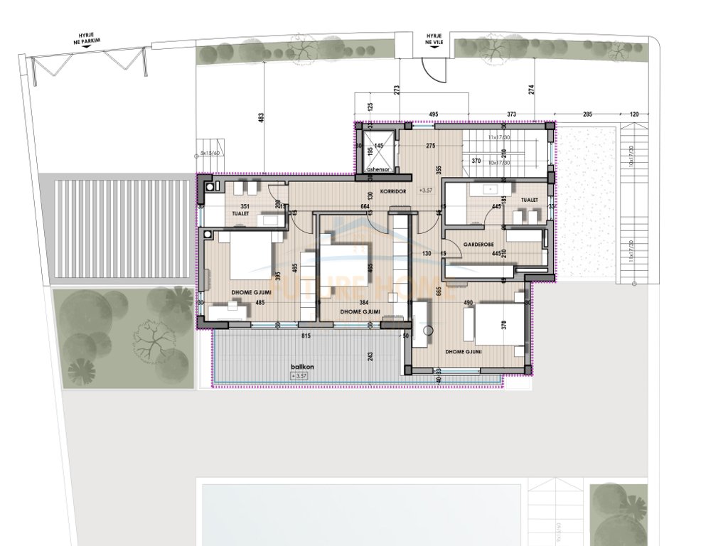 3-storey villa for sale, Farka Lake, Tirana.