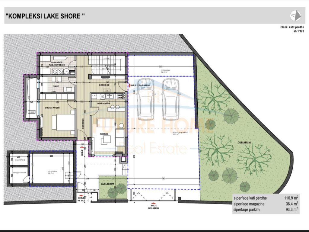 3-storey villa for sale, Farka Lake, Tirana.