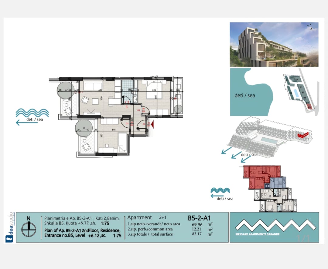 2+1 Apartment, Ionina Bay Residence, Saranda