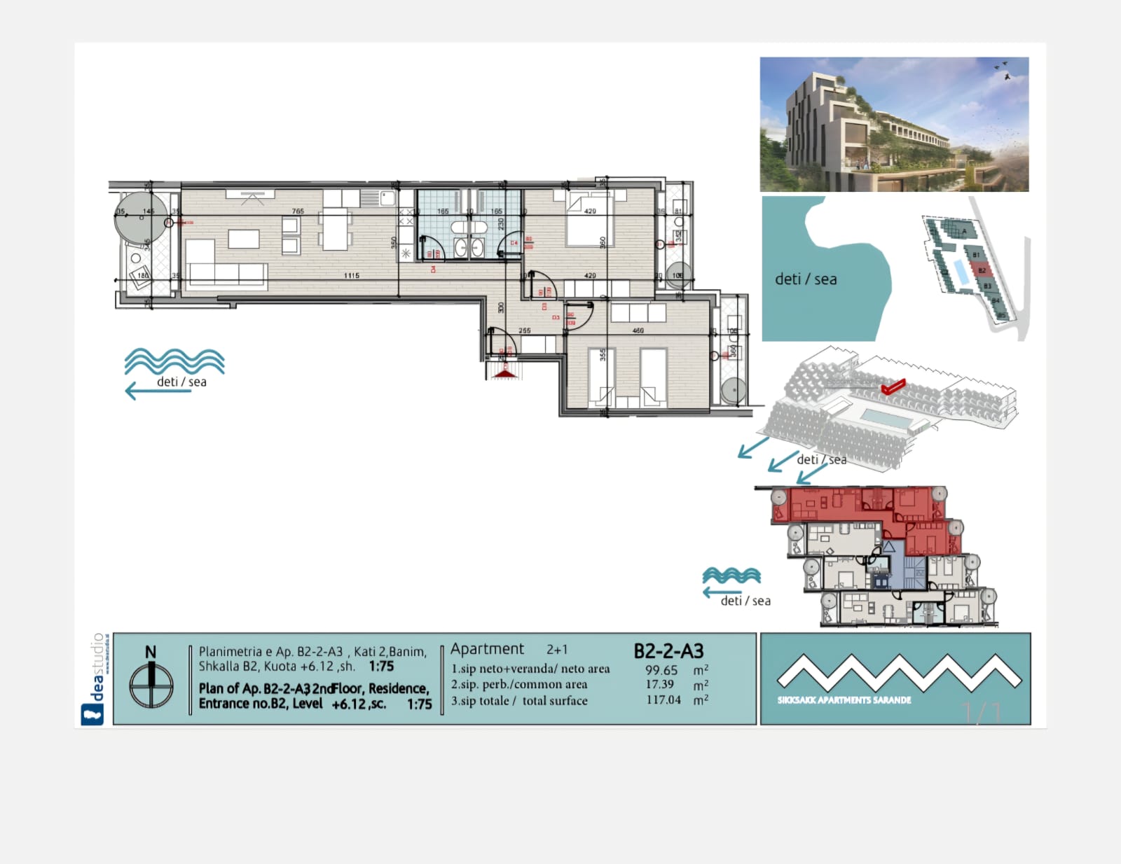 2+2 Apartment by the Beach, Ionina Bay Residence, Saranda