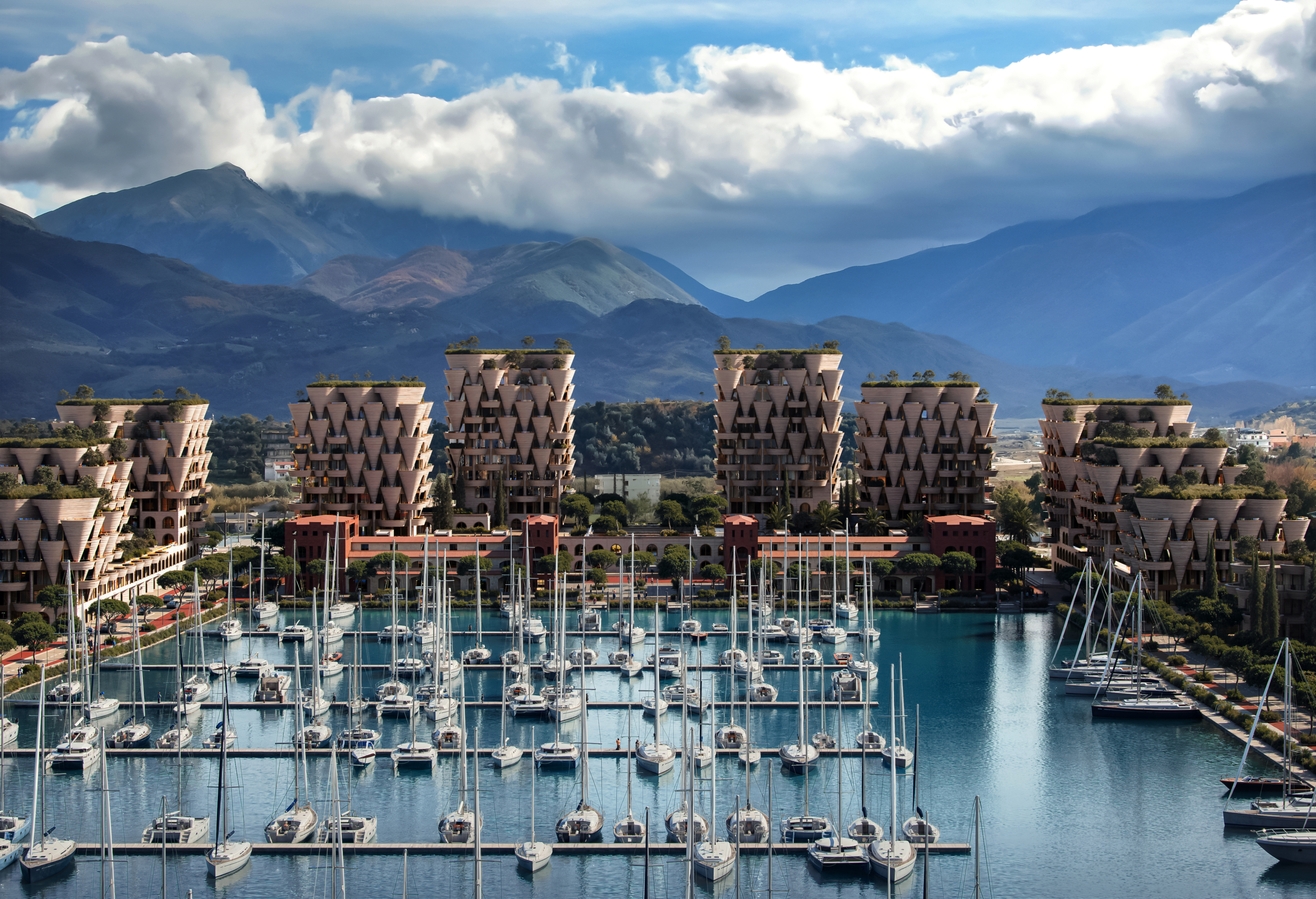 1+1 Apartment with side sea view, Marina Orikum