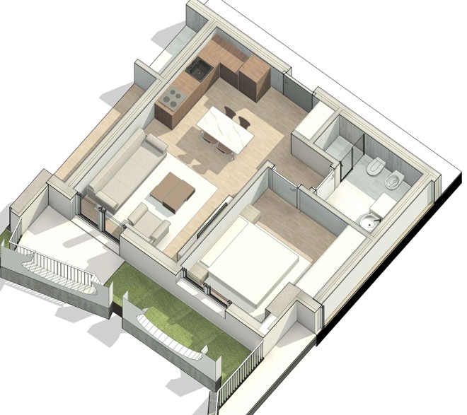 Apartments; Radhima Fortress, Vlore